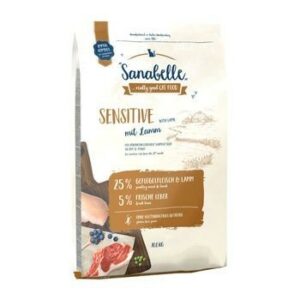 Sanabelle Sensitive with Lamb 10 кг корм для взрослых кошек чувствительным пищеварением с ягненком