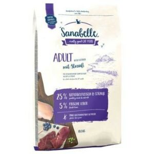 Sanabelle Adult with tasty ostrich meat 10 кг корм для взрослых кошек с мясом страуса
