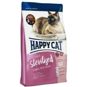 HAPPY CAT Supreme Fit&Well Adult Sterilised 300 г сухой корм для стерилизованных кошек альпийская говядина 1х6