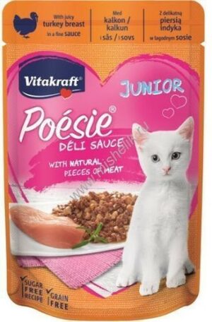 VITAKRAFT POESIE 85 г пауч консервы для котят индейка в соусе пауч 1х23