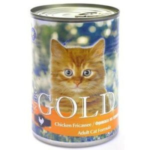 NERO GOLD 810 г консервы для кошек фрикасе из курицы 1х12