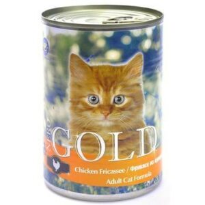 NERO GOLD 410 г консервы для кошек фрикасе из курицы 1х24