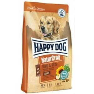 HAPPY DOG NaturCroq 4 кг сухой корм для взрослых собак всех пород говядина рис