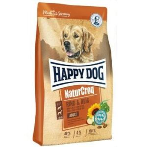 HAPPY DOG NaturCroq 15 кг сухой корм для взрослых собак всех пород говядина рис