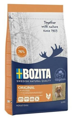 BOZITA GRAIN FREE Original 14 кг сухой беззерновой корм для взрослых собак с нормальным уровнем активности