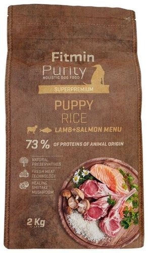 FITMIN PURITY PUPPY RICE LAMB & SALMON 2 кг сухой корм для щенков рис