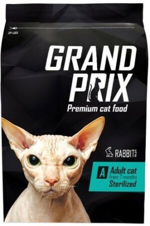 GRAND PRIX Adult Sterilized 8 кг сухой корм для кошек с кроликом
