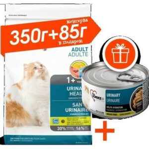 АКЦИЯ 1st CHOICE Urinary 340 г корм для кошек + консервы 1 шт в подарок