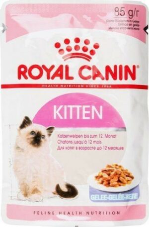 ROYAL CANIN KITTEN 85 г пауч желе влажный корм для котят в возрасте до 12 месяцев 1х24