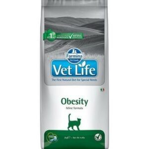 FARMINA Vet Life Obesity 5 кг корм для кошек для снижения избыточного веса