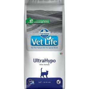 FARMINA Vet Life UltraHypo 5 кг корм для кошек при пищевой аллергии или пищевой непереносимости