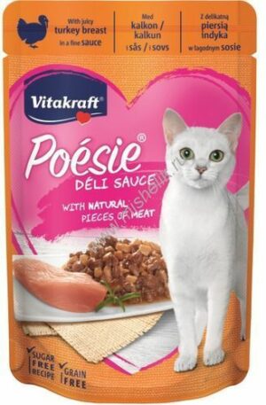 VITAKRAFT POESIE 85 г пауч консервы для кошек  куриное филе в желе 1х23