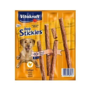 VITAKRAFT DOG-STICKIES 44 г 4 шт колбаска для собак с курицей 1х14