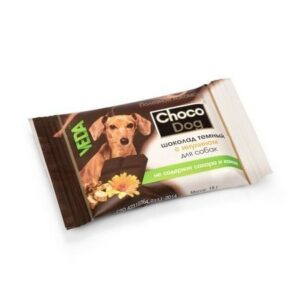 VEDA CHOCO DOG 6 шт 15 г шоколад темный с инсулином лакомство для собак 1х12