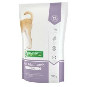 NATURE’S PROTECTION Mini Adult Lamb 500г для взрослых собак малых пород от 1 кг до 10 кг 1х10
