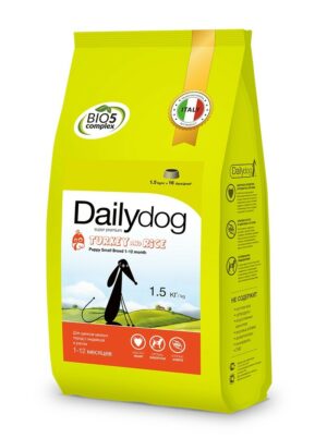 Сухой корм Dailydog для щенков мелких пород с индейкой и рисом - 1