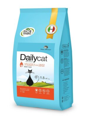 Dailycat Senior Turkey and Rice для пожилых кошек с индейкой и рисом - 1