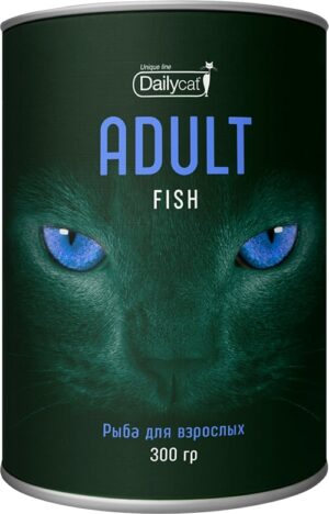 Dailycat Unique line Adult сухой корм для взрослых кошек с рыбой - 300 г