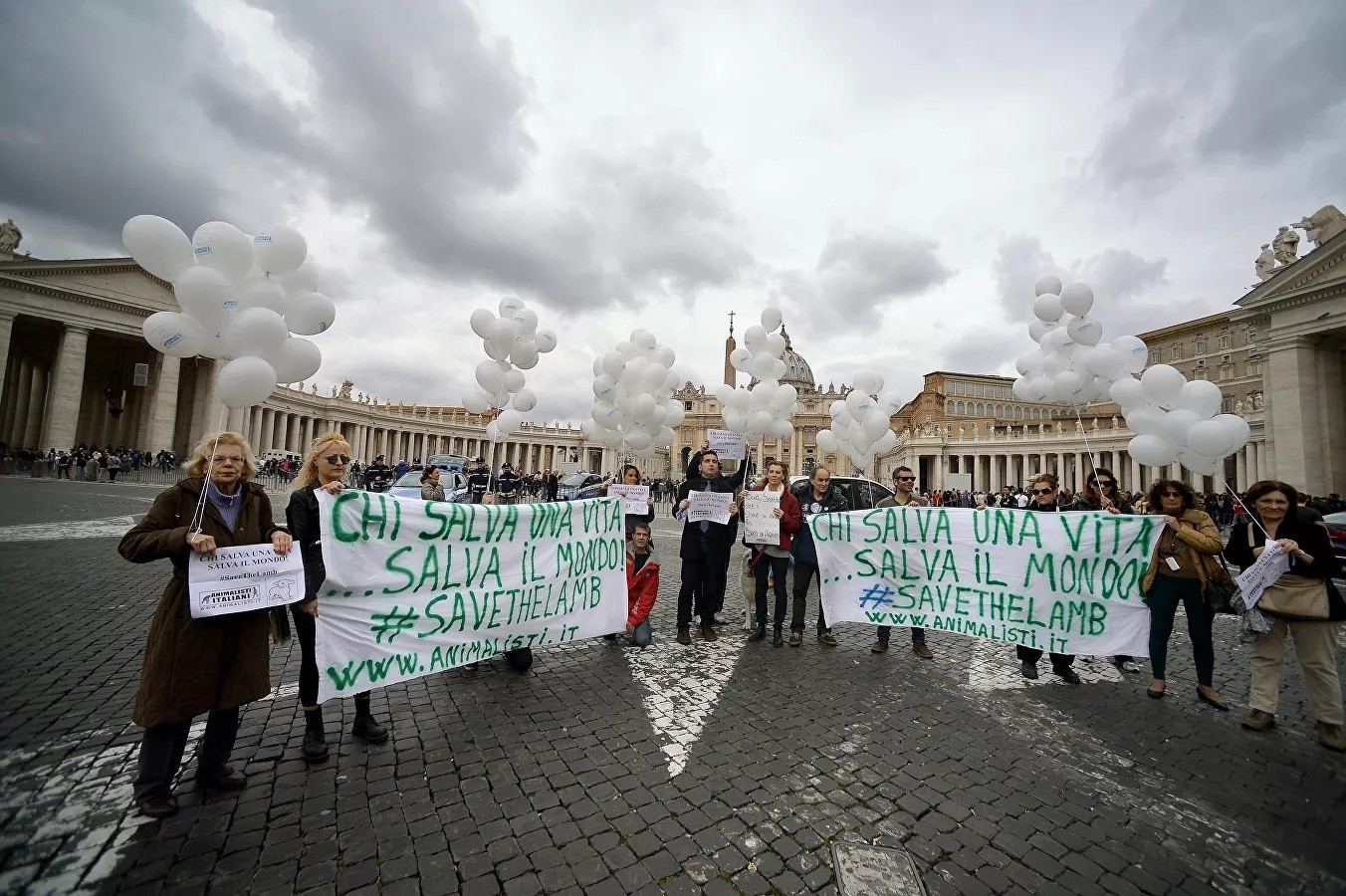протесты в Риме