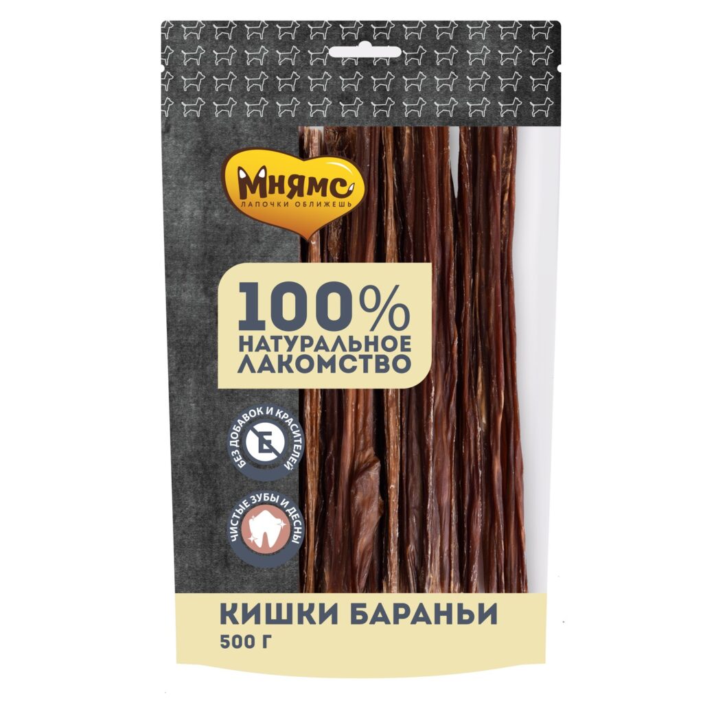 Лакомство Мнямс для собак Кишки бараньи 500г