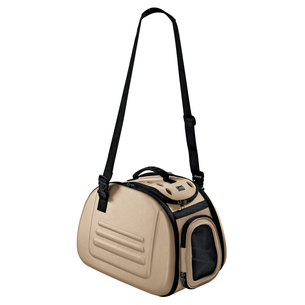 Ibiyaya складная сумка-переноска для собак и кошек до 6 кг бежевая