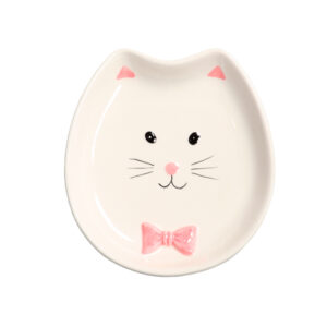 Миска Mr.Kranch керамическая для кошек "Мордочка кошки белая" 130 мл