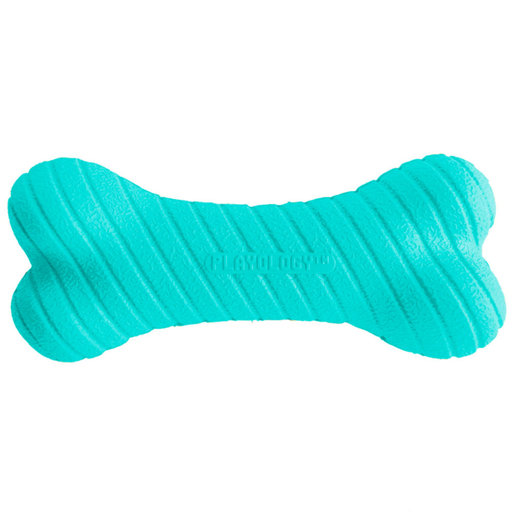 Двухслойная жевательная косточка Playology DUAL LAYER BONE для собак средних и крупных пород с ароматом арахиса