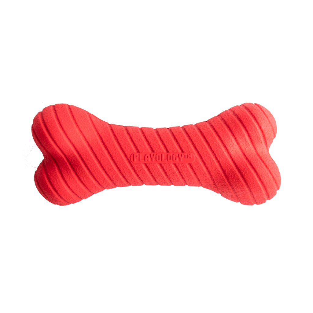 Двухслойная жевательная косточка Playology DUAL LAYER BONE для собак средних и крупных пород с ароматом говядины