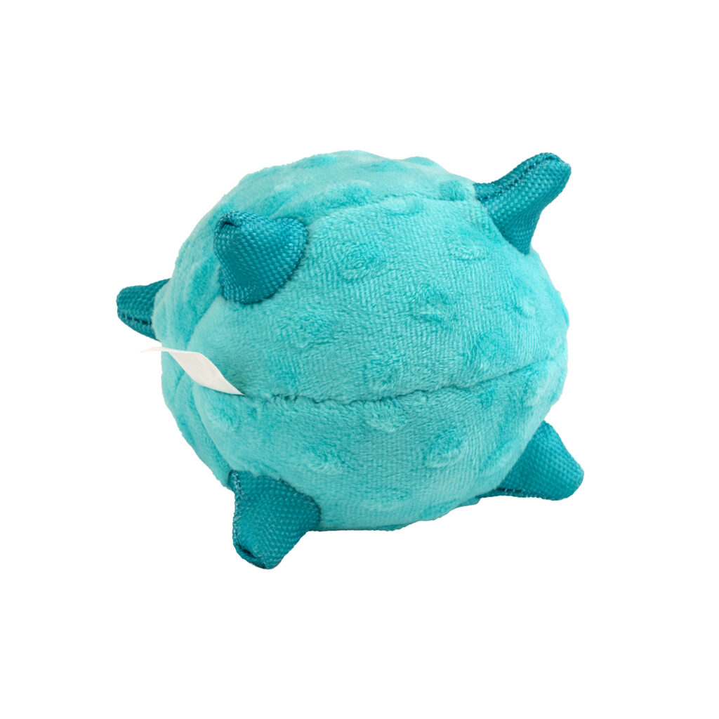 Сенсорный плюшевый мяч Playology PUPPY SENSORY BALL 11 см для щенков мелких и средних пород 8-16 недель с ароматом арахиса