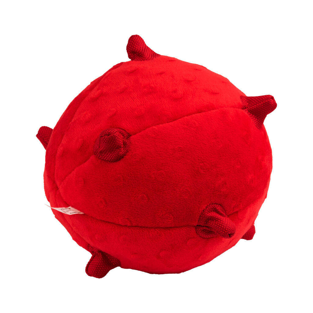 Сенсорный плюшевый мяч Playology PUPPY SENSORY BALL 15 см для щенков средних и крупных пород 8-16 недель с ароматом говядины