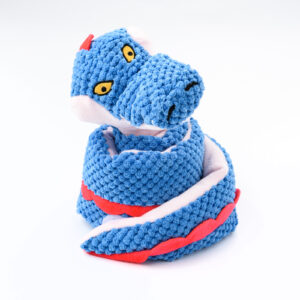 Игрушка Mr.Kranch для собак "Змейка" с карманами под лакомство 96 см синяя